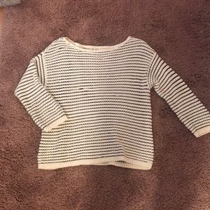 Black and white sweater